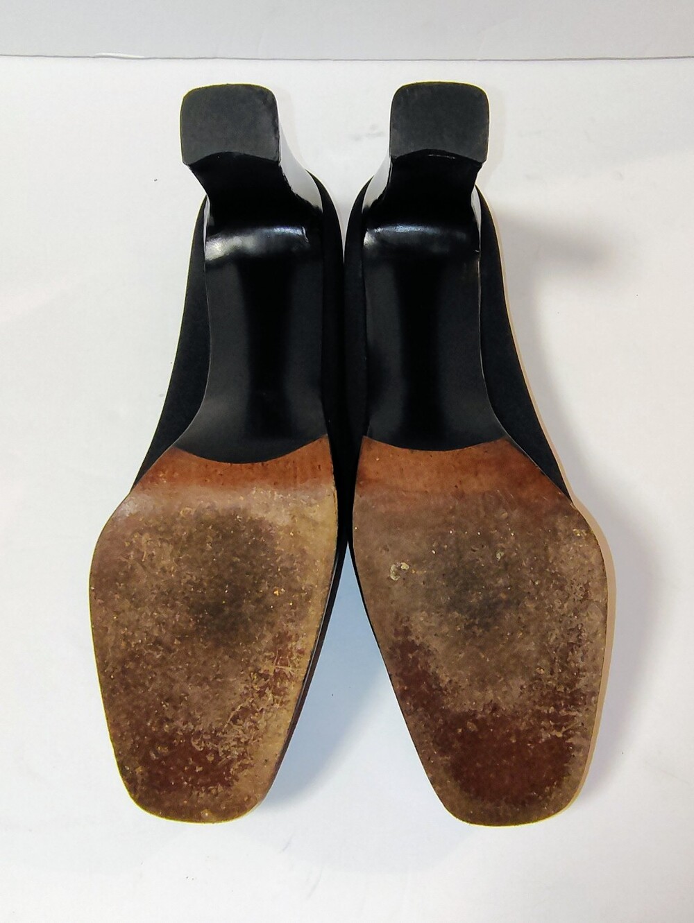 Stuart Weitzman Russell & Bromley Black Suede Leather Platform High Heel Pumps - Picture 9 of 9